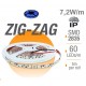 Tira LED 5 mts Flexible ZIG-ZAG 36W 300 Led SMD 2835 IP65 Azul Serie Profesional